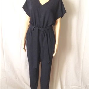 Donna Karan Drop Shoulder Girls Night Jumpsuit NWT